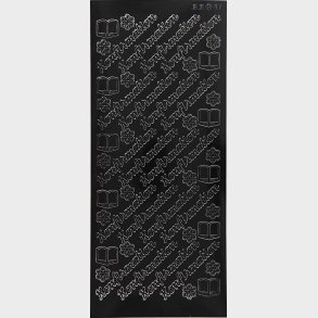 Konfirmation Klistermrker - Sort