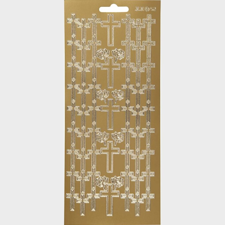 Klistermrker - Kors - Guld