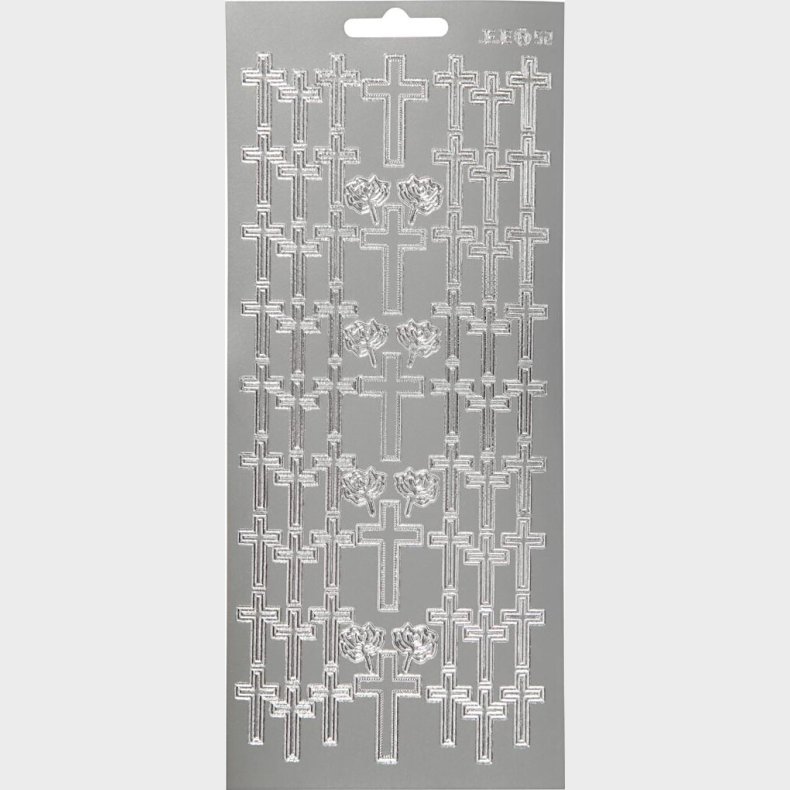 Klistermrker - Kors - Slv