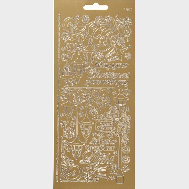 Klistermrker - Lanterner - Guld