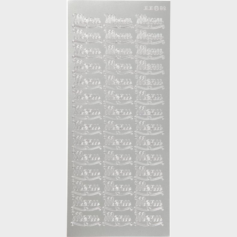 Klistermrker - Menu - Slv