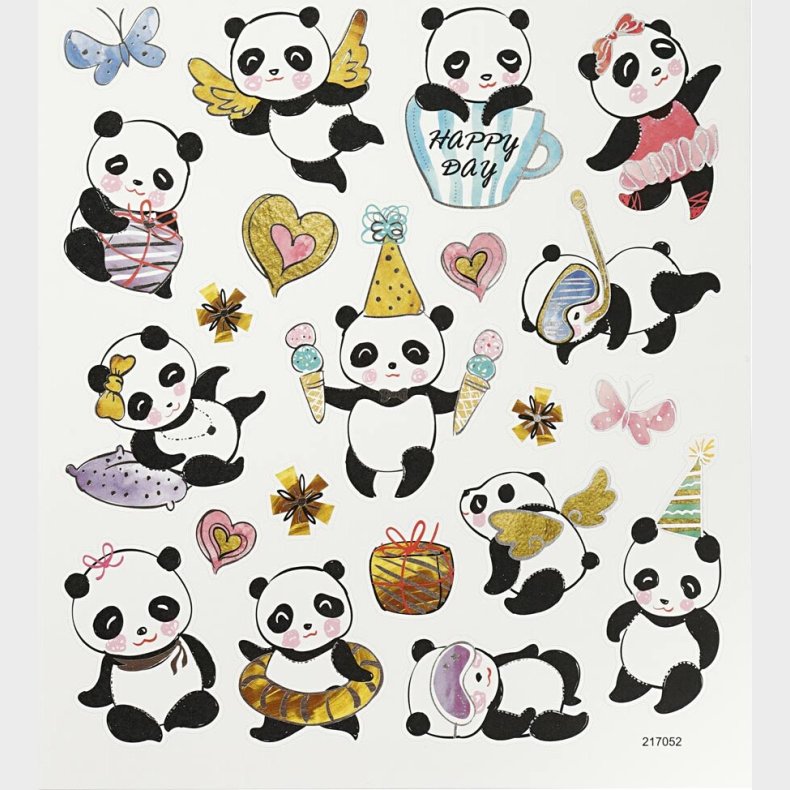 Klistermrker - Pandaer