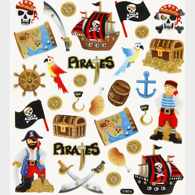Klistermrker - Pirater