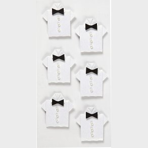 Klistermrker - Skjorter - Hvid - 6 Stk