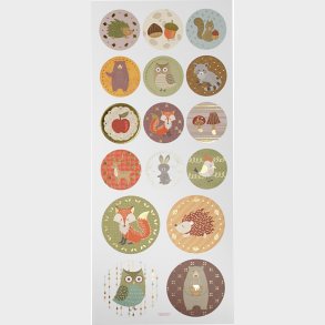 Klistermrker Med Dyr - Skovdyr