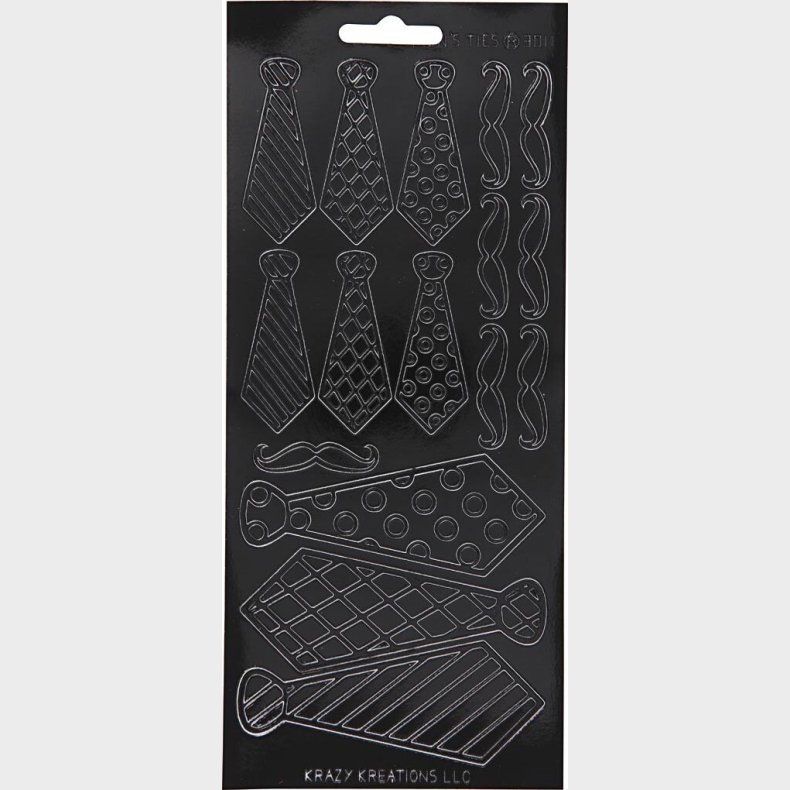 Klistermrker - Slips - Sort