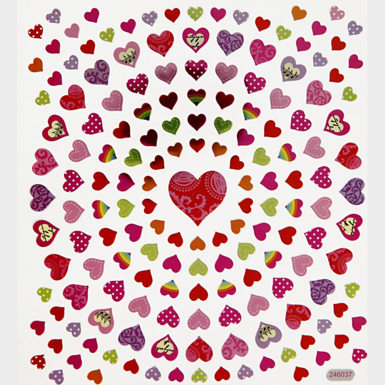 Hjerte Klistermrker - Sm Hjerter