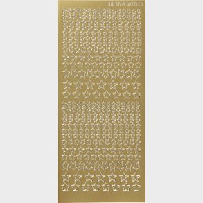 Stjerne Klistermrker - Guld