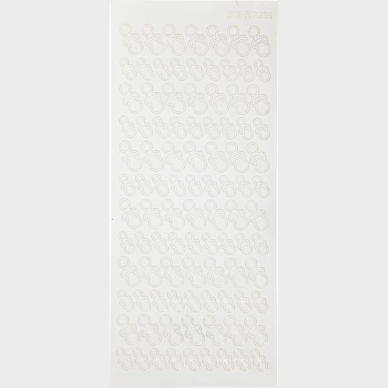 Klistermrker - Baby Sutter - Hvid