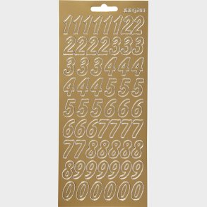 Tal Klistermrker - Guld