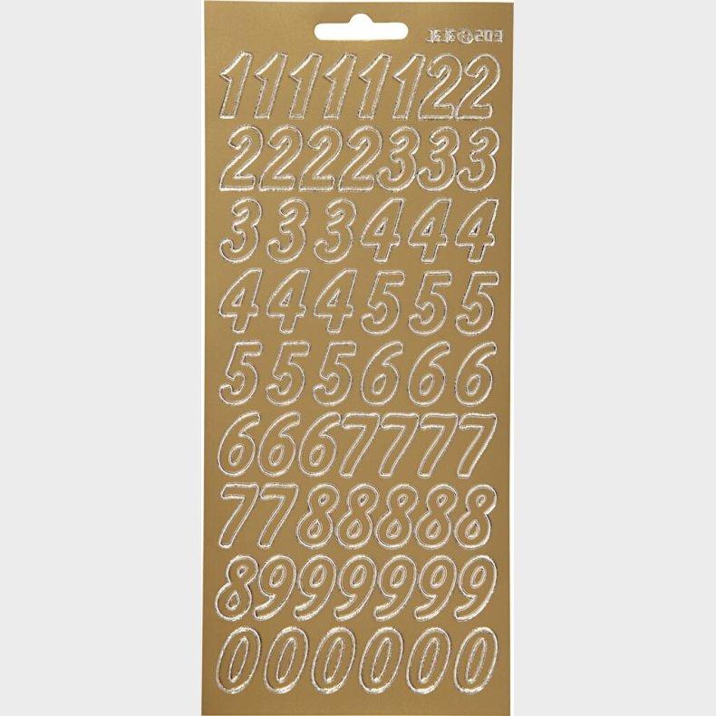 Tal Klistermrker - Guld