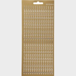 Tal Klistermrker - Guld