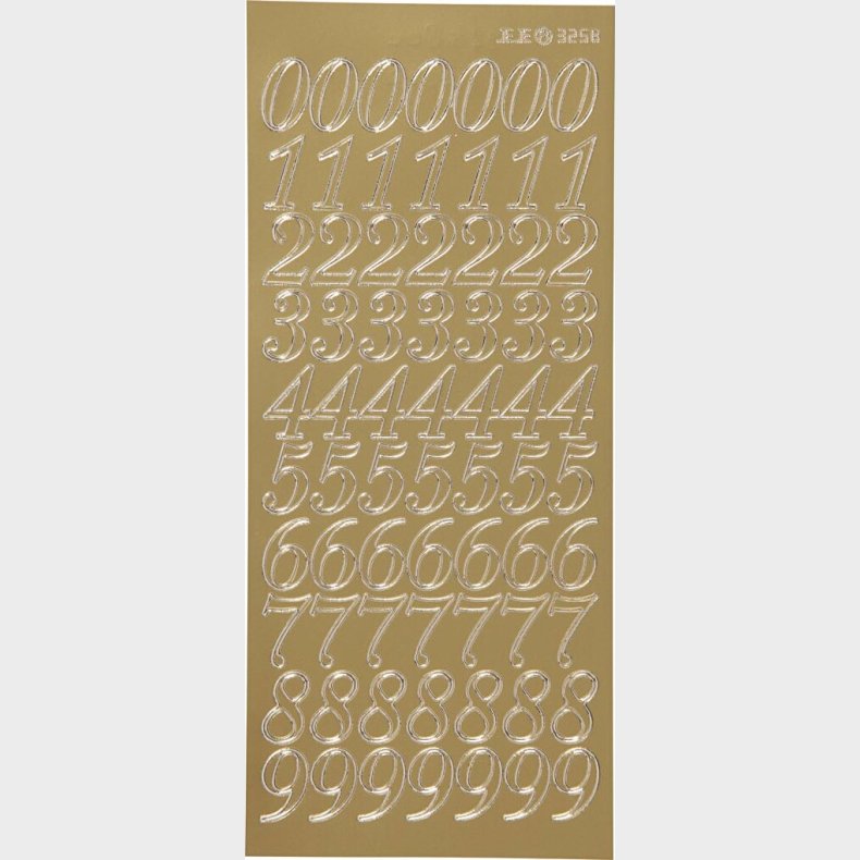 Tal Klistermrker - Guld