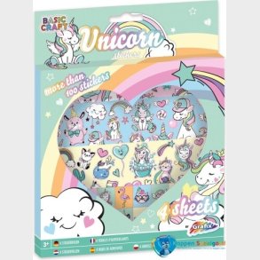 Stickers Unicorn - 17 X 17 Cm - 4 Ark