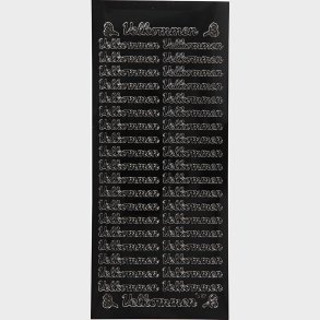 Klistermrker - Velkommen - Sort