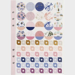 Klistermrkebog Til Bullet Journal Og Planner - Lilla - 578 Stk