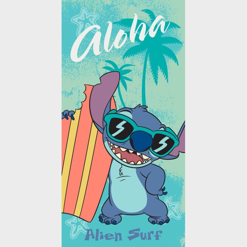 Stitch - Badehndklde - 70x140 Cm