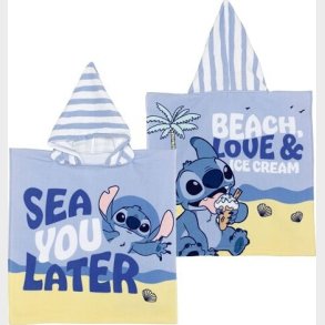 Stitch (bl) - Mikrofiber Poncho - 50 X 100 Cm