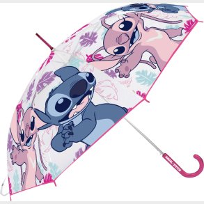 Stitch (lilla) - Gennemsigtig Paraply - 46 Cm