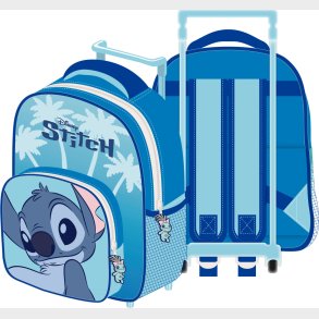 Stitch - Skoletaske Trolley - 24 X 36 X 12 Cm