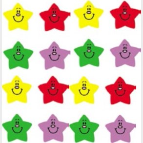 educational advantage | Klistermrker til belnning Stjerne farvet