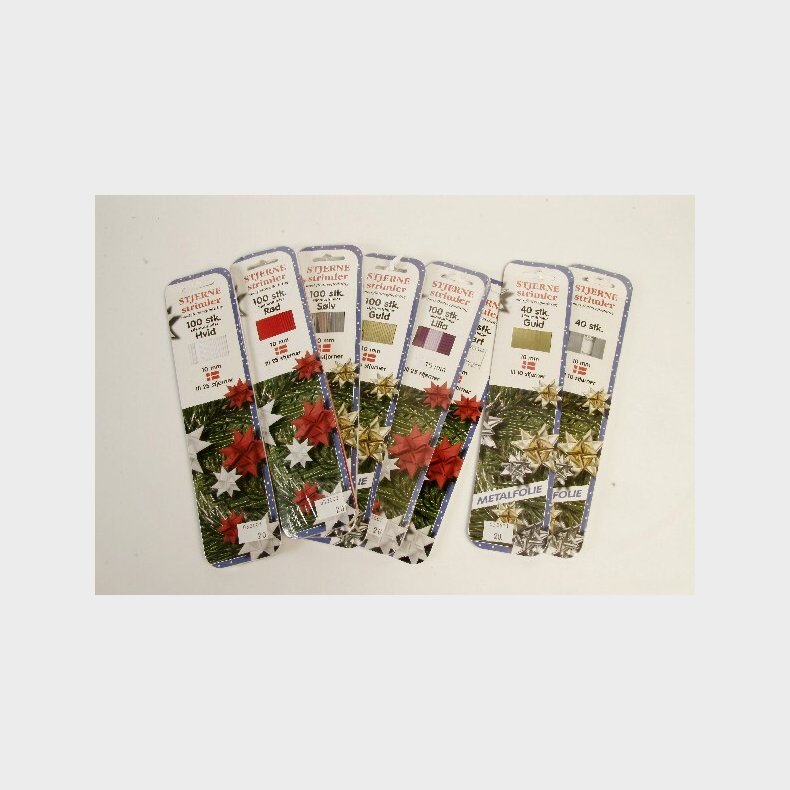 Stjernestrimler 10mm 40stk Sort - 10040-67