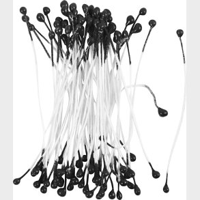 St�vdragere - L 6,4 Cm - � 2 Mm - Sort - 100 Stk.