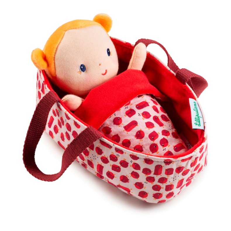 Lilliputiens | Stofdukke med lift, 22 cm. - Agathe