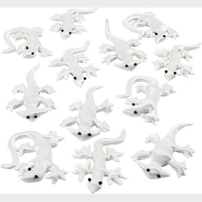 Stofkryb - Str. 10-14 Cm - Hvid - 12 Stk.