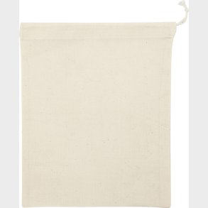 Stofpose - Str. 21x25 Cm - 110 G - Lys Natur - 5 Stk.