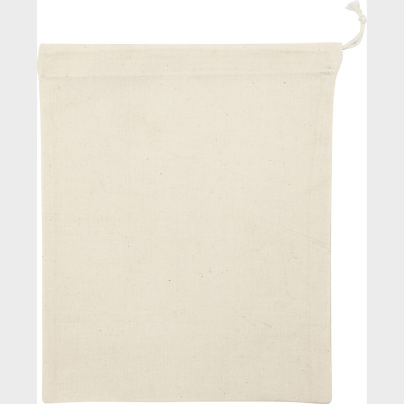 Stofpose - Str. 21x25 Cm - 110 G - Lys Natur - 5 Stk.