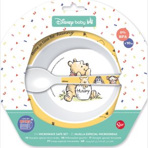 Stor - Baby 2-stk. S�t - Sk�l + Ske, Peter Plys