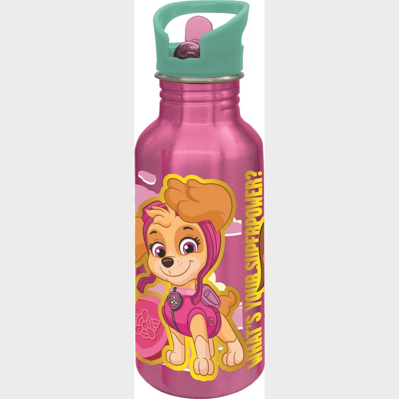 Stor - Paw Girl Alu Flaske Sipper - 545 Ml