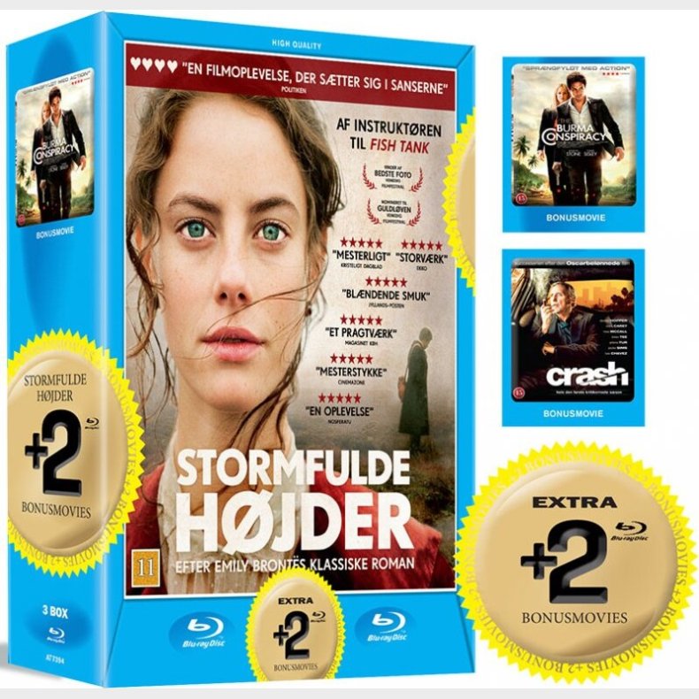 Stormfulde Hjder // The Burma Conspiracy // Crash - Blu-Ray