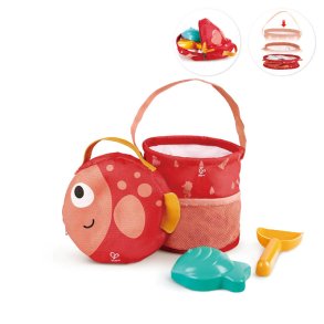 Hape | Strandst m. taske + pop up spand, 4 dele