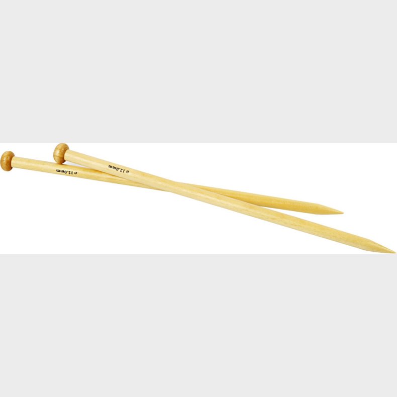 Strikkepinde - Nr. 12 - L 35 Cm - 1 Par