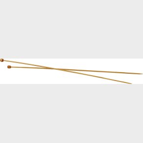 Strikkepinde St - Bambus Tr -  3 Mm - L 35 Cm - 1 Par
