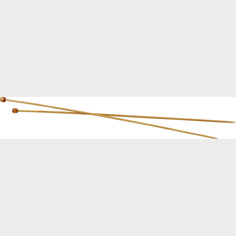 Strikkepinde S�t - Bambus Tr� - � 3 Mm - L 35 Cm - 1 Par