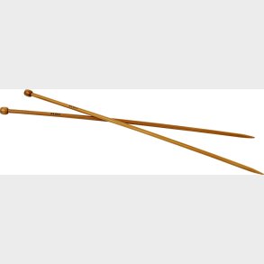 Firkantede Strikkepinde St - Bambus Tr - B 5,5 Mm - L 35 Cm