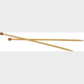 Firkantede Strikkepinde St - Bambus Tr - B 6,5 Mm - L 35 Cm