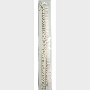 Strimler Selvklbende Guld Motiver 15x420mm 6stk. - Syrefri