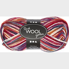 Str�mpegarn Med M�nster - L 200 M - Bl� R�d Harmoni - 50 G