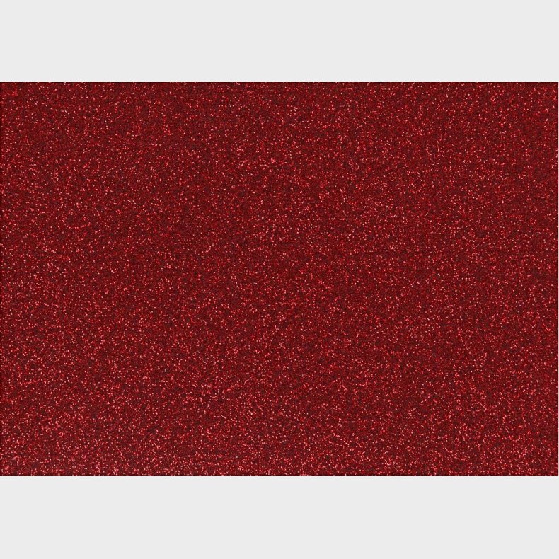Strygestof - A5 - 148x210 Mm - Glitter - Rd - 1 Ark