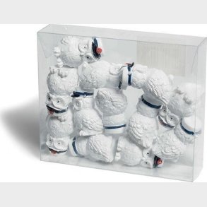 Studenter Ugler Med Bl� Hue - 12 Sm� Stk