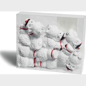 Studenter Ugler Med R�d Hue - 12 Sm� Stk