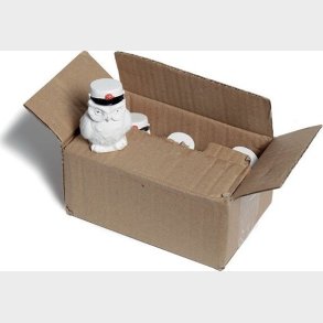 Studenter Ugler Med R�d Hue - 6 Store Stk