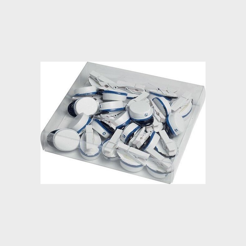 Sm Studenterhuer Til Pynt - Bl - P Klemme - 24 Stk