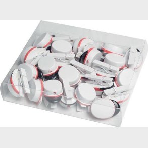 Sm Studenterhuer Til Pynt - Rd - P Klemme - 24 Stk