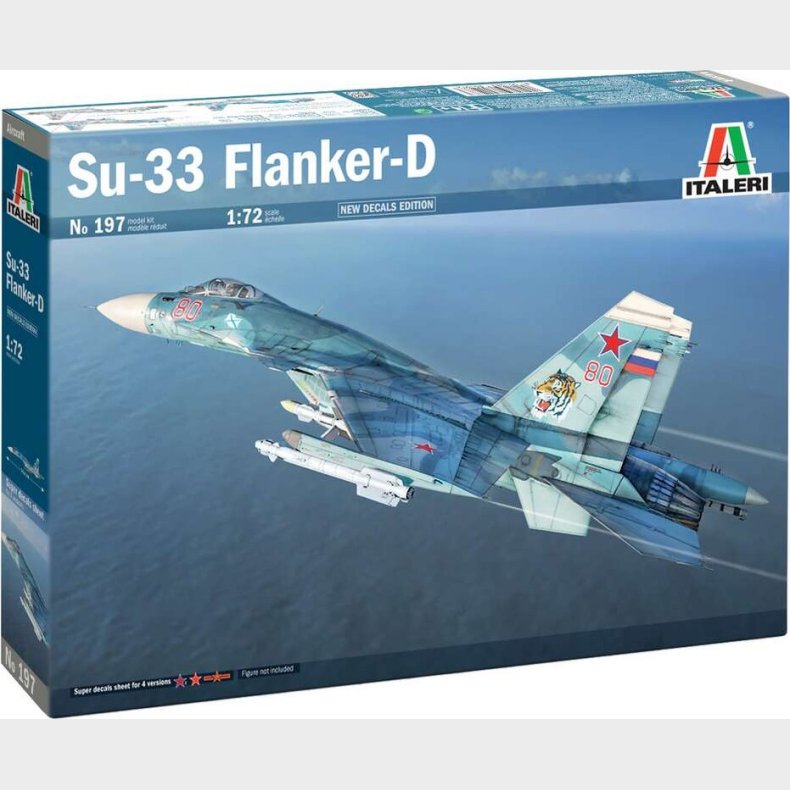 Italeri - Su-33 Sea Flanker-d Model Fly Bygges�t - 0197
