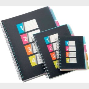 A5 Subjekt Notesbog - 4 Faner